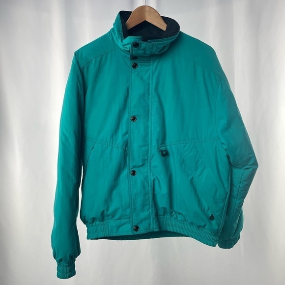 Vintage Eddie‎ Bauer Nylon Snow Coat in Green Purple Size Medium - Picture 1 of 3